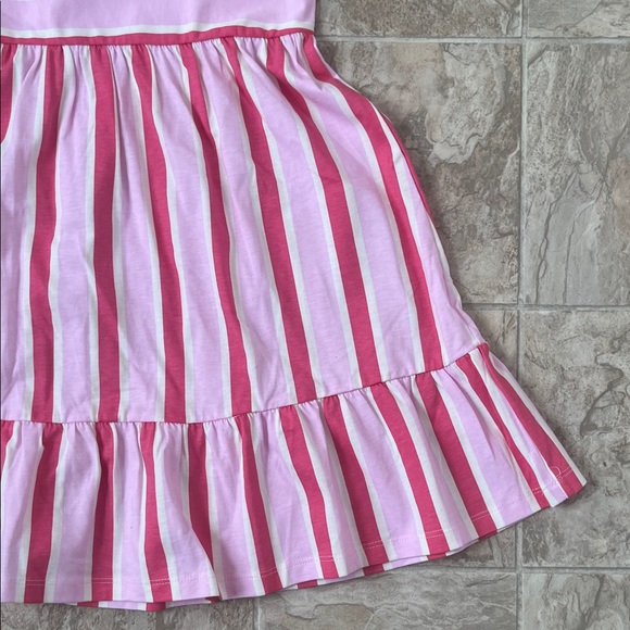 Zara Pink and White Striped Kids Dress - Picture 5 of 10